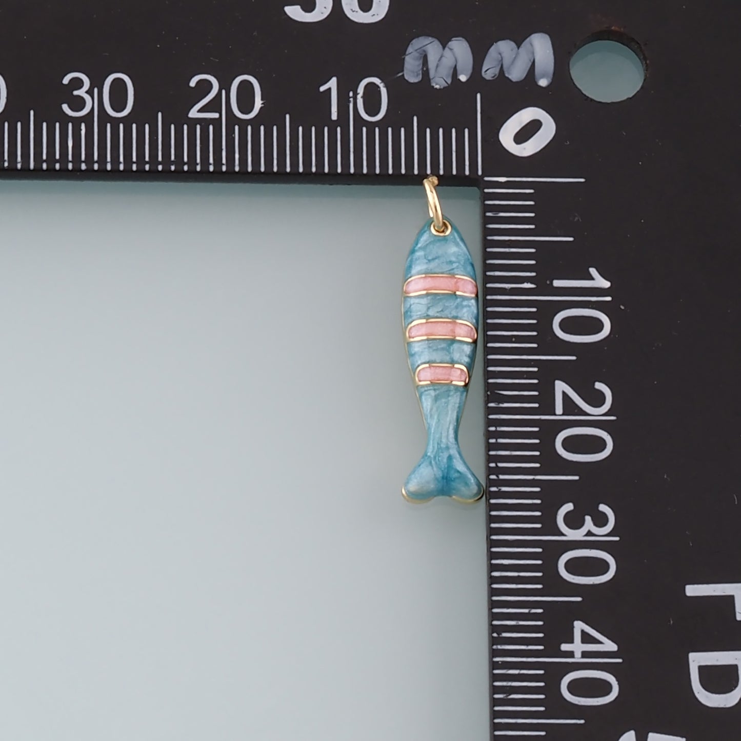 Gold Fish Charms,18K Gold Filled Fish Pendant,Enamel Ocean Charm Bracelet Necklace for DIY Jewelry Making Supply
