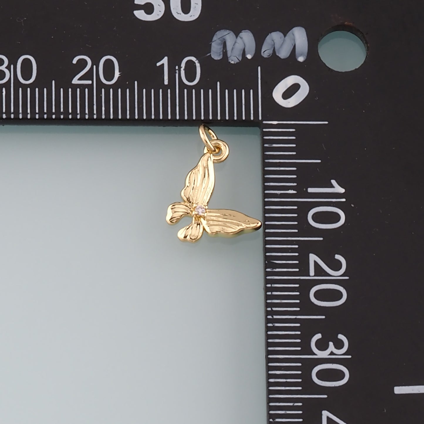 Gold Butterfly Charms,18K Gold Filled Butterfly Pendant,Butterfly Charm Bracelet Necklace for DIY Jewelry Making Supply