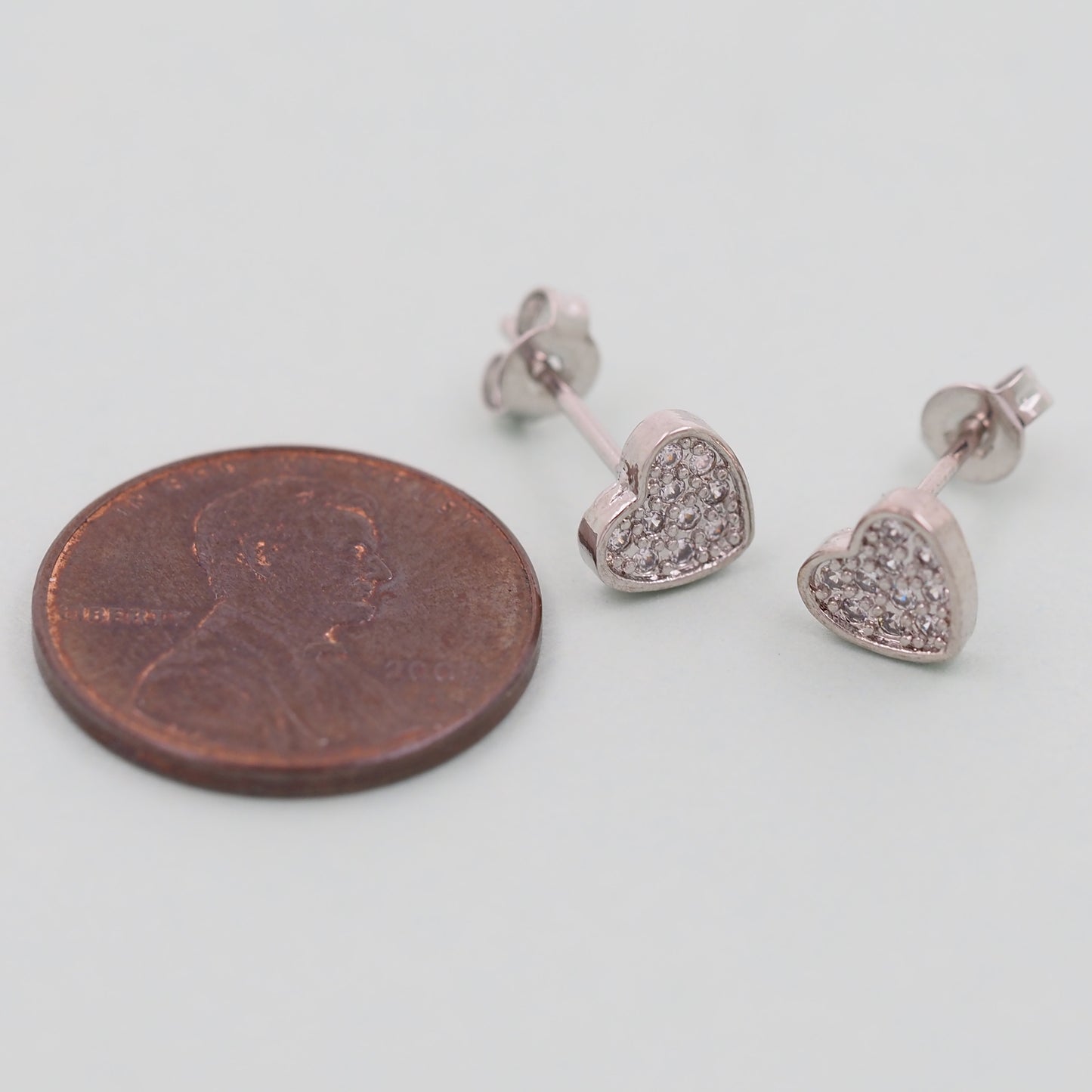1pair 18K Gold Filled Heart Earrings,Gold Earrings,Dainty Earrings