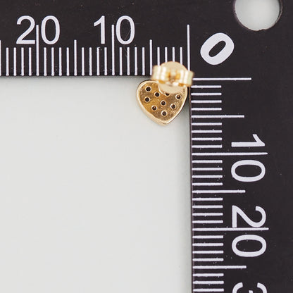 1pair 18K Gold Filled Heart Earrings,Gold Earrings,Dainty Earrings