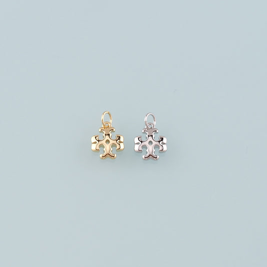 Gold Cross Charms,18K Gold Filled Cross Pendant,Religion Charm Bracelet Necklace for DIY Jewelry Making Supply
