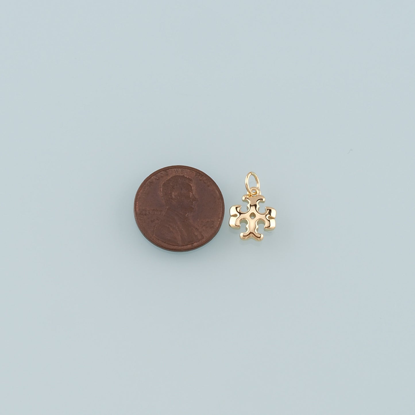 Gold Cross Charms,18K Gold Filled Cross Pendant,Religion Charm Bracelet Necklace for DIY Jewelry Making Supply