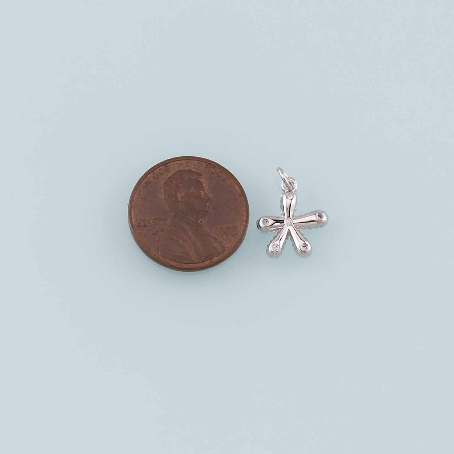 Gold Flower Charms,18K Gold Filled Flower Pendant,Flower Charm Bracelet Necklace for DIY Jewelry Making Supply