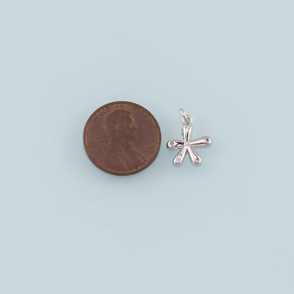 Gold Flower Charms,18K Gold Filled Flower Pendant,Flower Charm Bracelet Necklace for DIY Jewelry Making Supply
