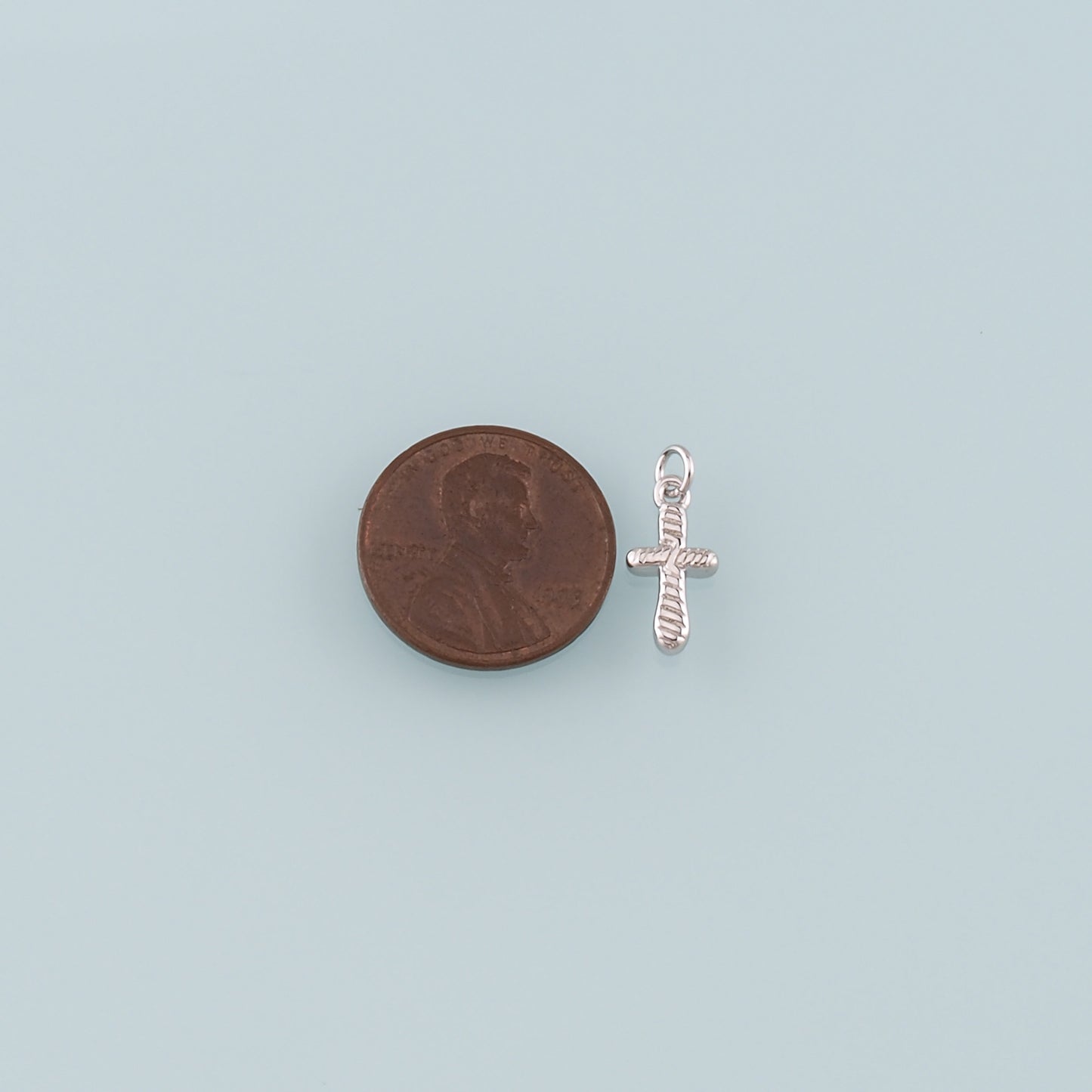 Gold Cross Charms,18K Gold Filled Cross Pendant,Religion Charm Bracelet Necklace for DIY Jewelry Making Supply