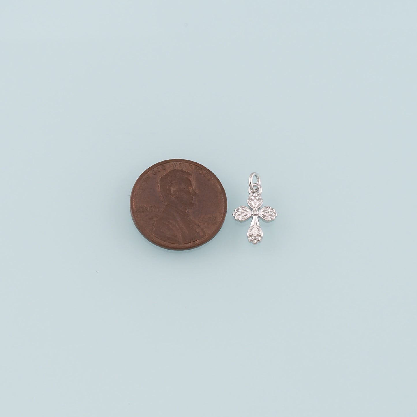 Gold Cross Charms,18K Gold Filled Cross Pendant,Religion Charm Bracelet Necklace for DIY Jewelry Making Supply