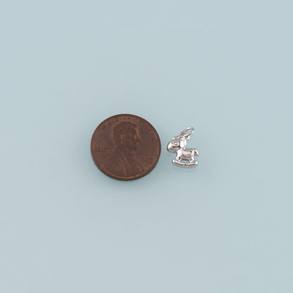 18K Gold Filled Trojan Horse Pendant,Dainty Trojan Horse Charm Bracelet Necklace for DIY Jewelry Making Supply
