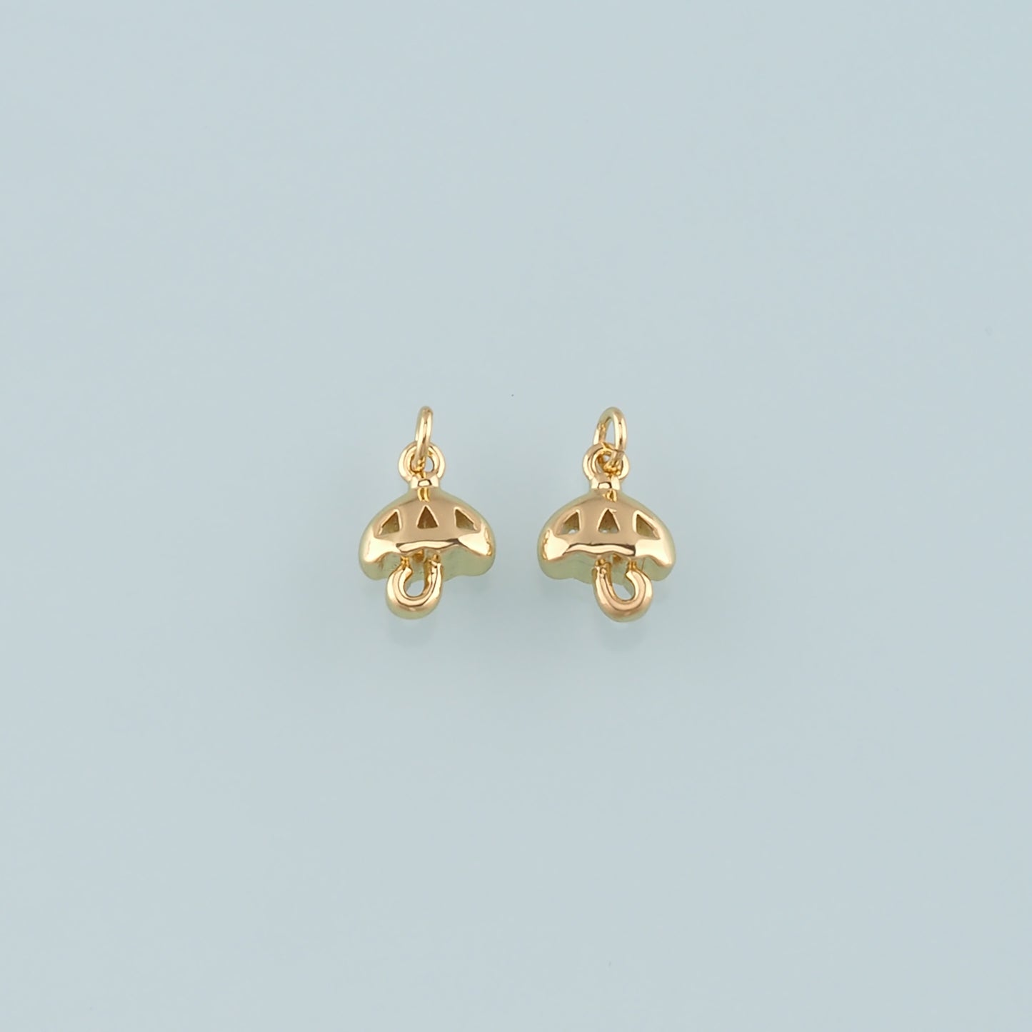 Gold Umbrella Charms,18K Gold Filled Umbrella Pendant,Dainty Umbrella Charm Bracelet Necklace for DIY Jewelry Making Supply