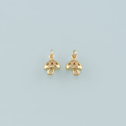 Gold Umbrella Charms,18K Gold Filled Umbrella Pendant,Dainty Umbrella Charm Bracelet Necklace for DIY Jewelry Making Supply
