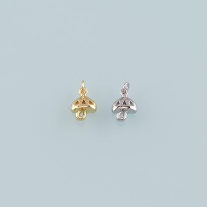 Gold Umbrella Charms,18K Gold Filled Umbrella Pendant,Dainty Umbrella Charm Bracelet Necklace for DIY Jewelry Making Supply