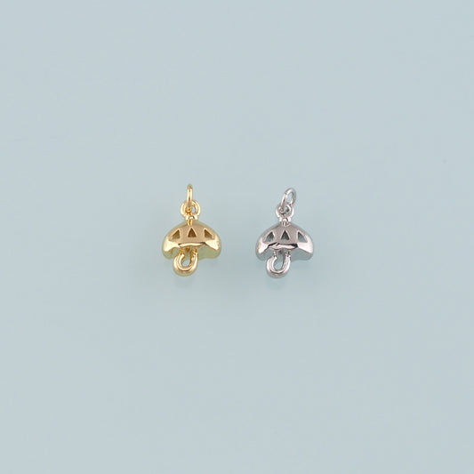Gold Umbrella Charms,18K Gold Filled Umbrella Pendant,Dainty Umbrella Charm Bracelet Necklace for DIY Jewelry Making Supply