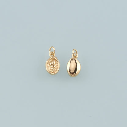 Gold Conch Charms,18K Gold Filled Shell Pendant,Conch Shell Charm Bracelet Necklace for DIY Jewelry Making Supply