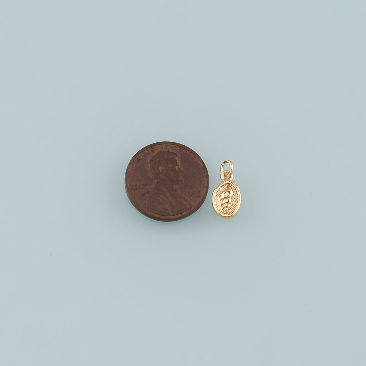 Gold Conch Charms,18K Gold Filled Shell Pendant,Conch Shell Charm Bracelet Necklace for DIY Jewelry Making Supply