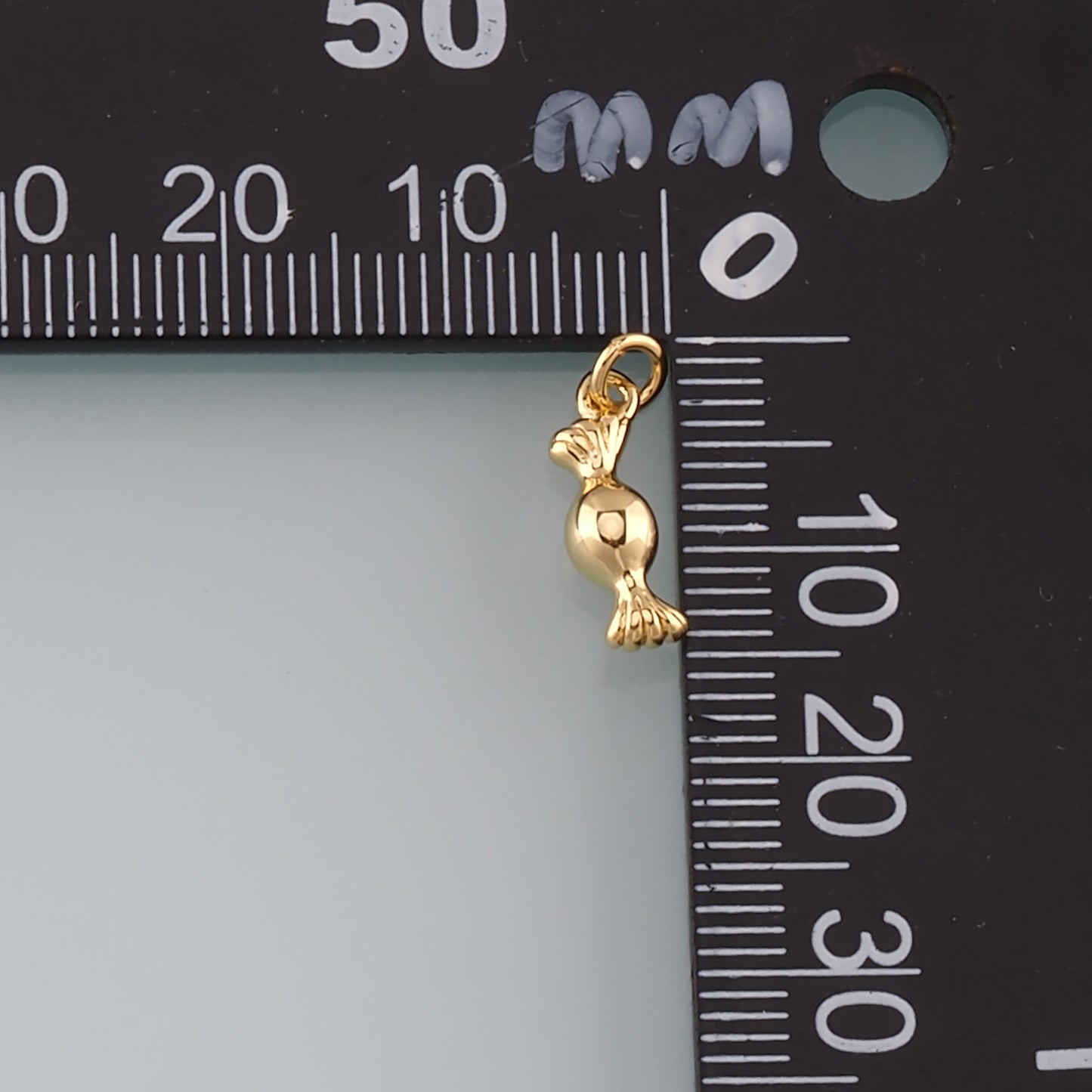 18K Gold Filled Candy Pendant,Dainty Candy Charm Bracelet Necklace for DIY Jewelry Making Supply