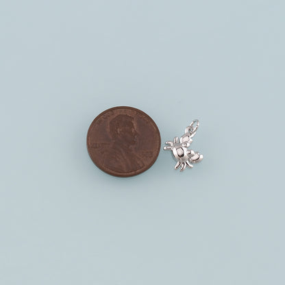 Gold Marine Life Charms,18K Gold Filled Crab Pendant,Crab Charms Bracelet Necklace for DIY Jewelry Making Supply