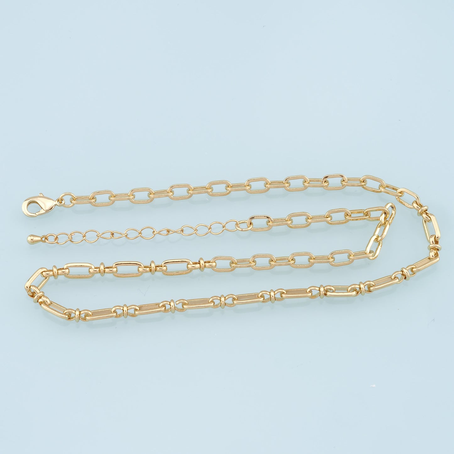 Gold Oval Chain,18K Gold Filled Oval for Necklace Bracelet DIY Jewelry Making Supply