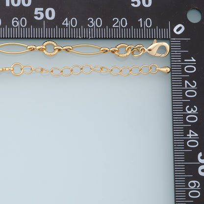 Gold Oval Chain,18K Gold Filled Round for Necklace Bracelet DIY Jewelry Making Supply