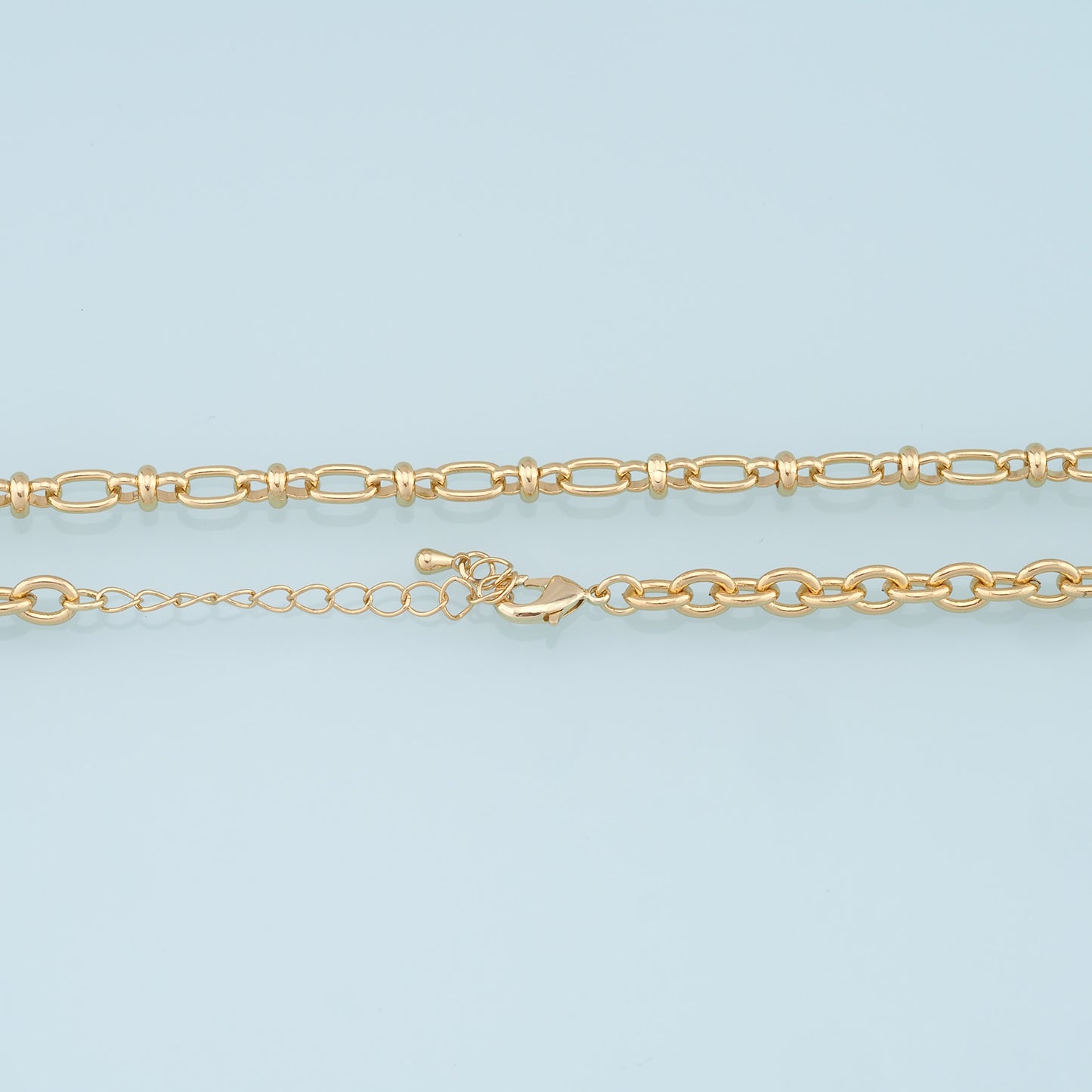 Gold Oval Chain,18K Gold Filled Oval for Necklace Bracelet DIY Jewelry Making Supply