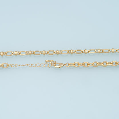 Gold Oval Chain,18K Gold Filled Oval for Necklace Bracelet DIY Jewelry Making Supply