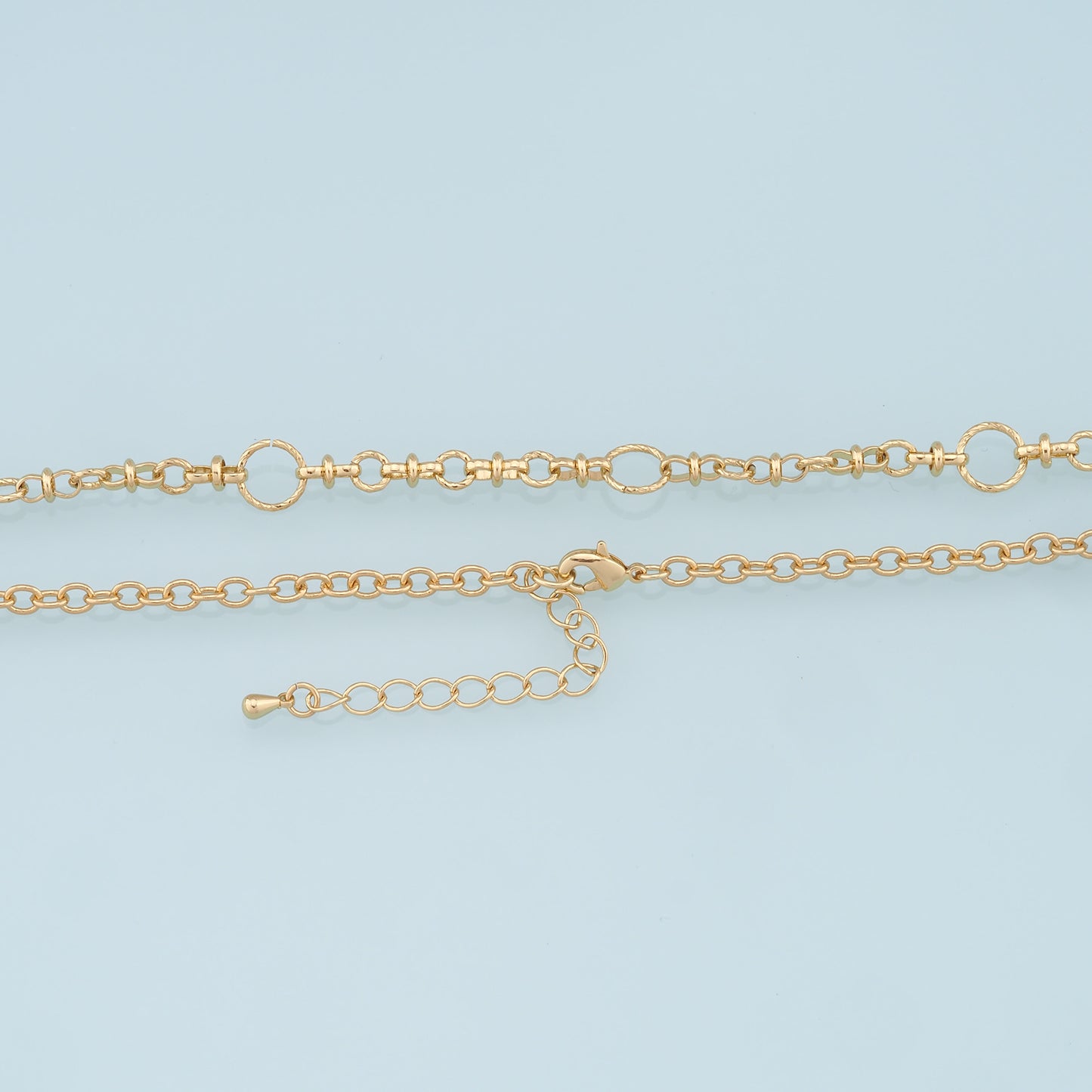 Gold Round Chain,18K Gold Filled Round for Necklace Bracelet DIY Jewelry Making Supply