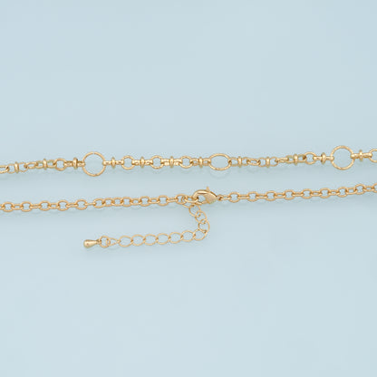 Gold Round Chain,18K Gold Filled Round for Necklace Bracelet DIY Jewelry Making Supply