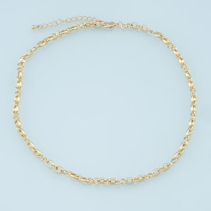 Gold Oval Chain,18K Gold Filled Oval for Necklace Bracelet DIY Jewelry Making Supply