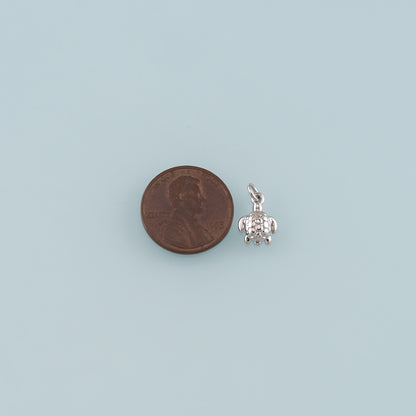 Gold Ocean Charms,18K Gold Filled Turtle Pendant,Turtle Charm Bracelet Necklace for DIY Jewelry Making Supply