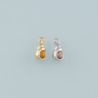 Gold Conch Charms,18K Gold Filled Shell Pendant,Conch Shell Charm Bracelet Necklace for DIY Jewelry Making Supply