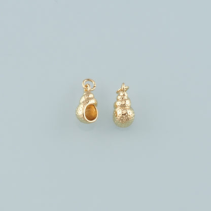 Gold Conch Charms,18K Gold Filled Shell Pendant,Conch Shell Charm Bracelet Necklace for DIY Jewelry Making Supply