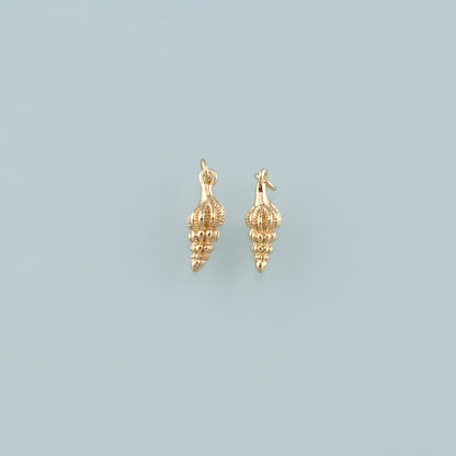 Gold Conch Charms,18K Gold Filled Shell Pendant,Conch Shell Charm Bracelet Necklace for DIY Jewelry Making Supply
