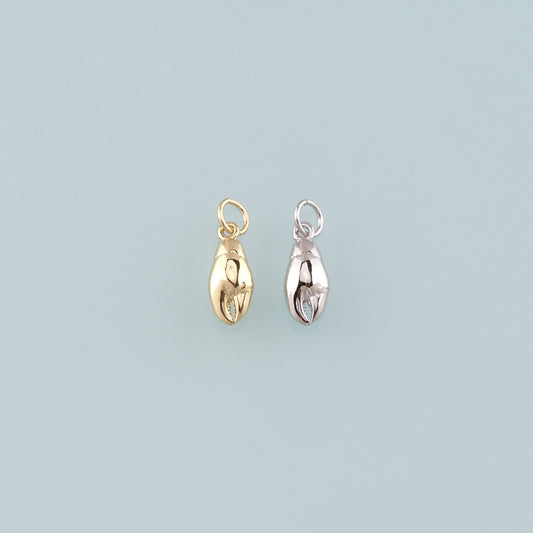 Gold Crab Claws Charms,18K Gold Filled Crab Pendant,Beach Crab Charms Bracelet Necklace for DIY Jewelry Making Supply