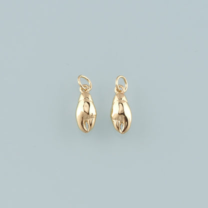 Gold Crab Claws Charms,18K Gold Filled Crab Pendant,Beach Crab Charms Bracelet Necklace for DIY Jewelry Making Supply