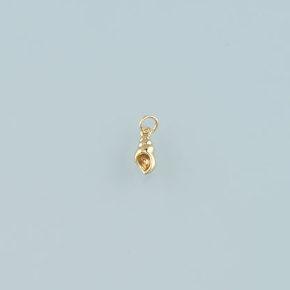 Gold Conch Charms,18K Gold Filled Shell Pendant,Conch Shell Charm Bracelet Necklace for DIY Jewelry Making Supply