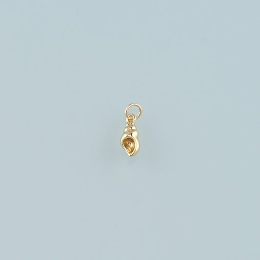 Gold Conch Charms,18K Gold Filled Shell Pendant,Conch Shell Charm Bracelet Necklace for DIY Jewelry Making Supply