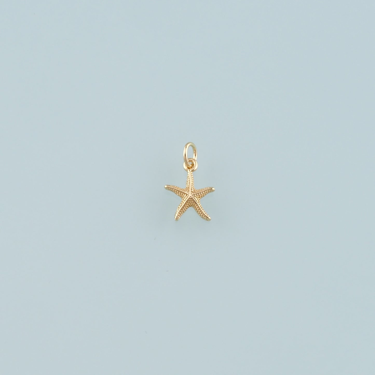 Gold Starfish Charms,18K Gold Filled Sea Star Pendant,Starfish Charm Bracelet Necklace for DIY Jewelry Making Supply