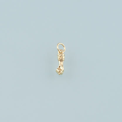 Gold Hand Charms,18K Gold Filled Gesture Pendant,Hand Charm Bracelet Necklace for DIY Jewelry Making Supply