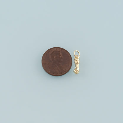 Gold Hand Charms,18K Gold Filled Gesture Pendant,Hand Charm Bracelet Necklace for DIY Jewelry Making Supply