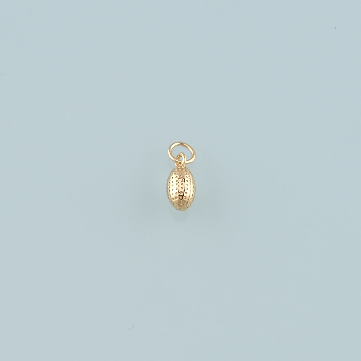 18K Gold Filled Oval Pendant,Oval Charm Bracelet Necklace for DIY Jewelry Making Supply