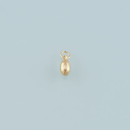18K Gold Filled Oval Pendant,Oval Charm Bracelet Necklace for DIY Jewelry Making Supply