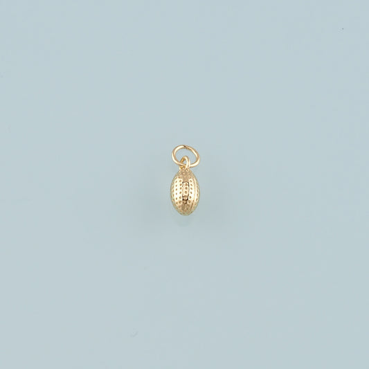 18K Gold Filled Oval Pendant,Oval Charm Bracelet Necklace for DIY Jewelry Making Supply
