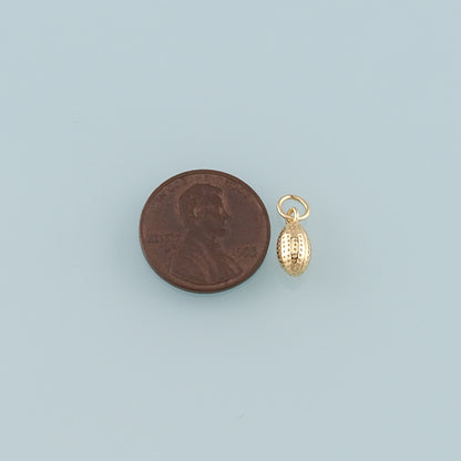 18K Gold Filled Oval Pendant,Oval Charm Bracelet Necklace for DIY Jewelry Making Supply