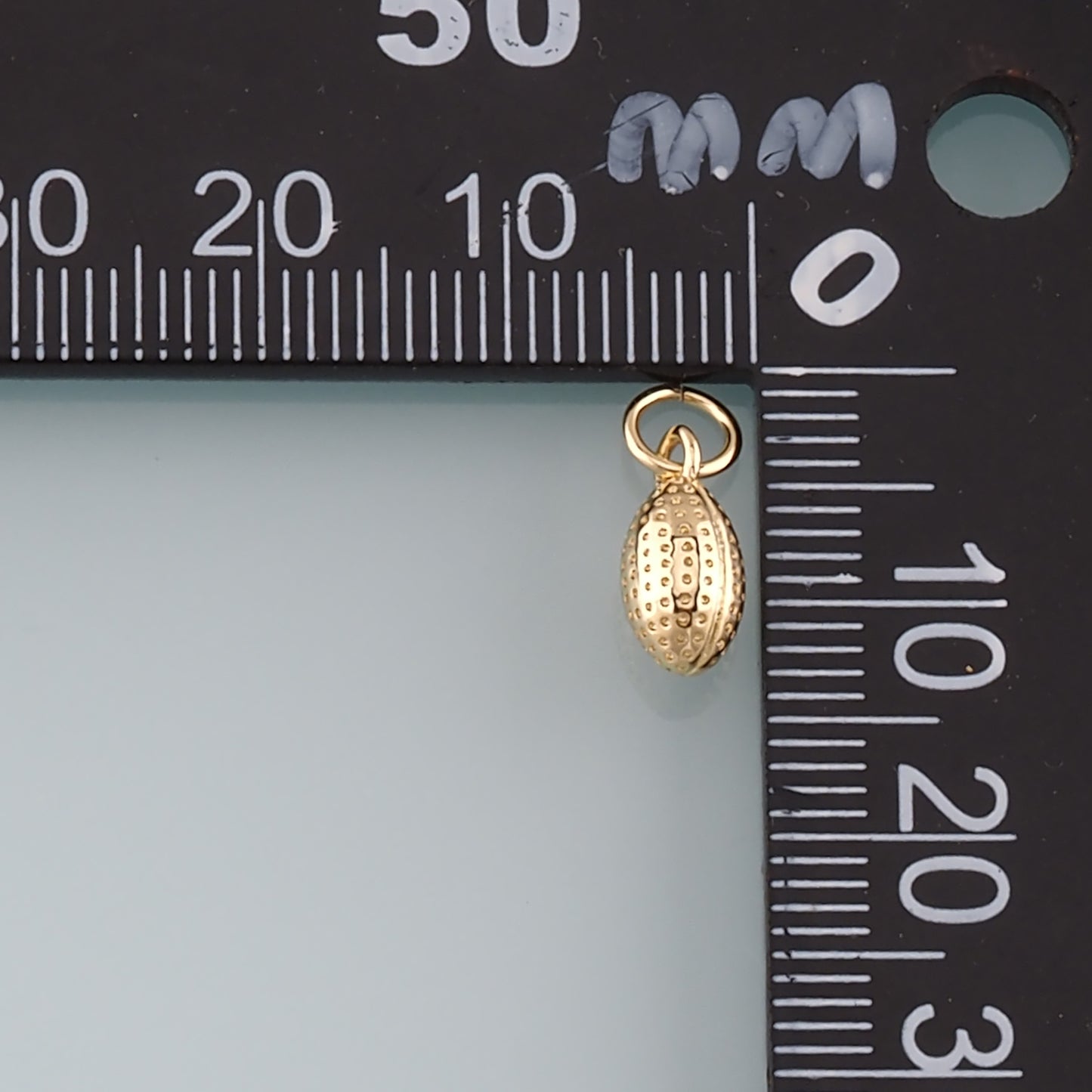 18K Gold Filled Oval Pendant,Oval Charm Bracelet Necklace for DIY Jewelry Making Supply