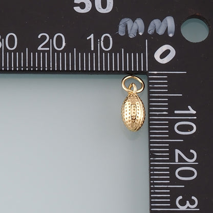 18K Gold Filled Oval Pendant,Oval Charm Bracelet Necklace for DIY Jewelry Making Supply