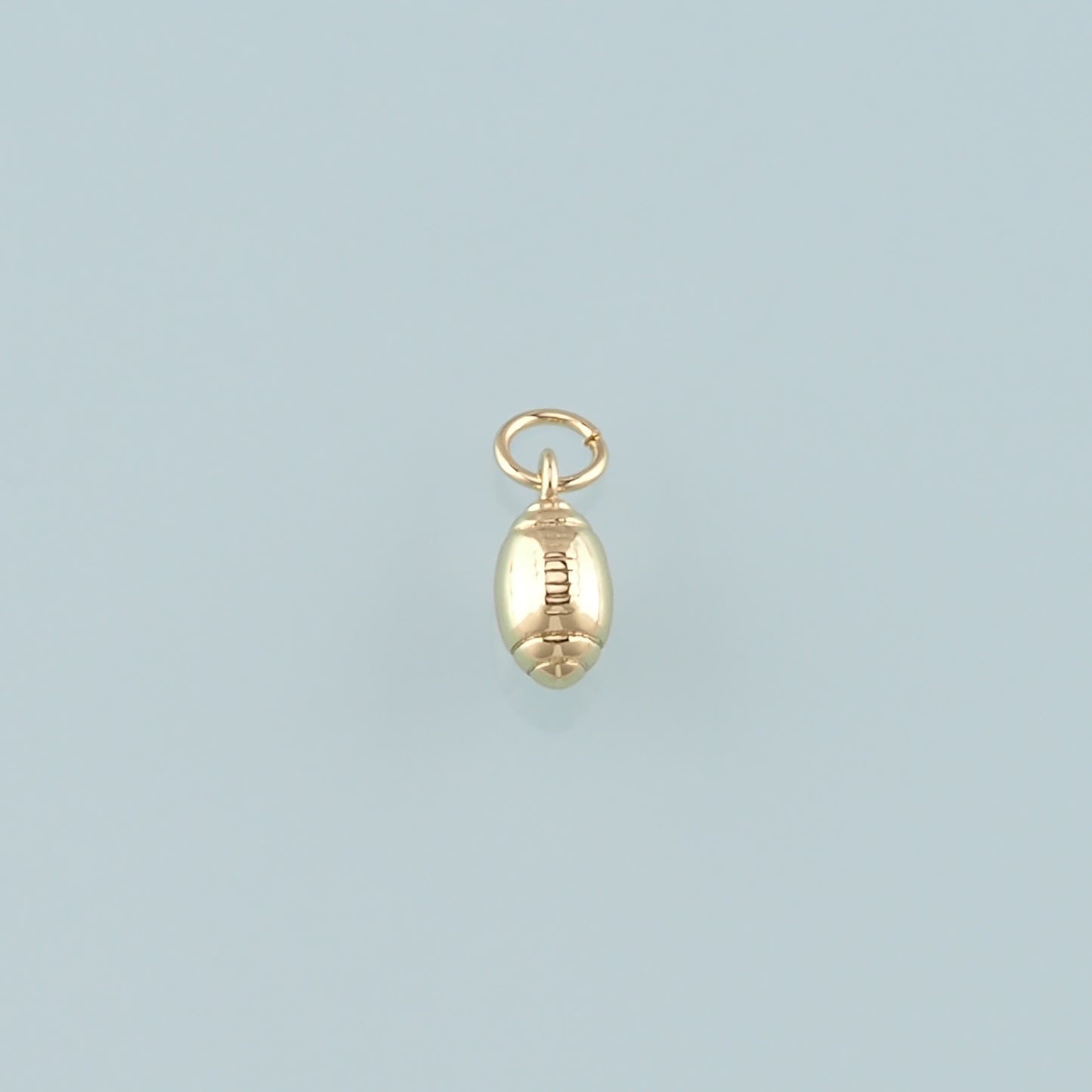 18K Gold Filled Football Pendant,Sports Charm Bracelet Necklace for DIY Jewelry Making Supply