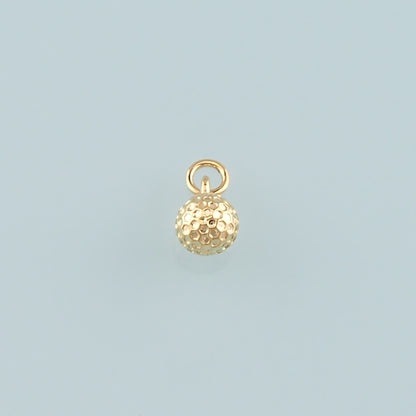 Gold Round Charms,18K Gold Filled Round Pendant,Dainty Round Charm Bracelet Necklace for DIY Jewelry Making Supply
