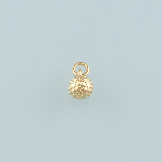Gold Round Charms,18K Gold Filled Round Pendant,Dainty Round Charm Bracelet Necklace for DIY Jewelry Making Supply