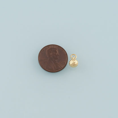 Gold Round Charms,18K Gold Filled Round Pendant,Dainty Round Charm Bracelet Necklace for DIY Jewelry Making Supply