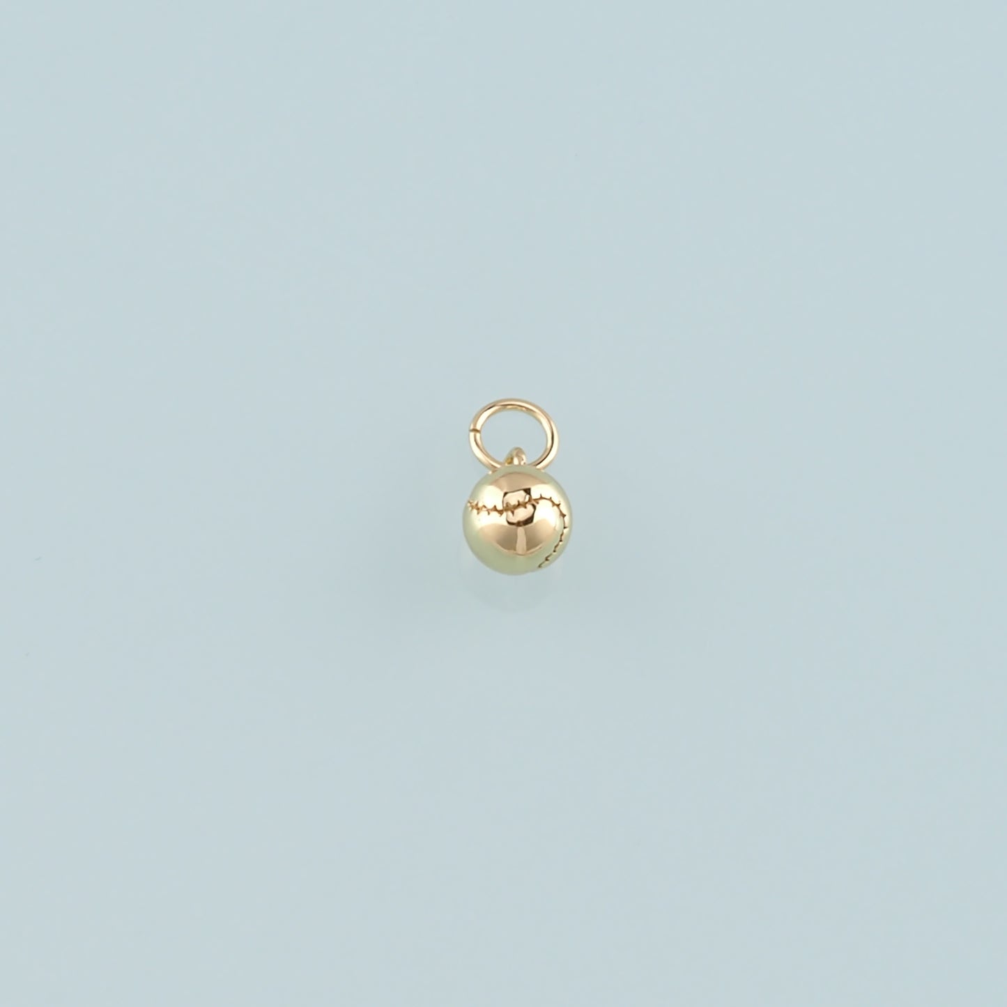 Gold Sports Charms,18K Gold Filled Baseball Pendant,Softball Charm Bracelet Necklace for DIY Jewelry Making Supply