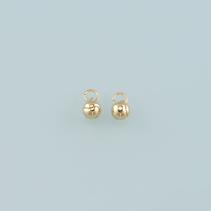Gold Sports Charms,18K Gold Filled Baseball Pendant,Softball Charm Bracelet Necklace for DIY Jewelry Making Supply