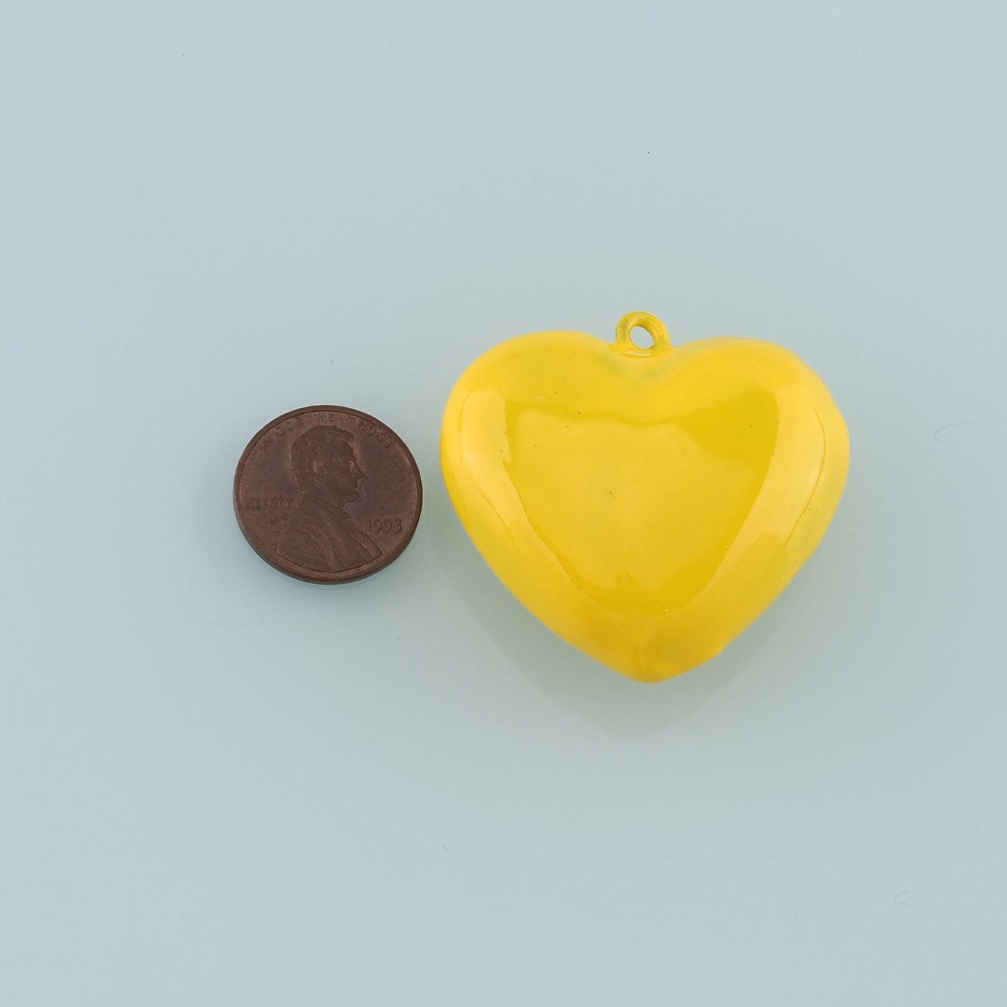 Gold Heart Charms,18K Gold Filled Big Heart Pendant,Enamel Heart Charm Bracelet Necklace for DIY Jewelry Making Supply